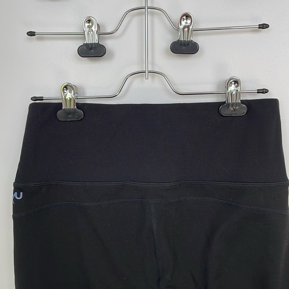 RYU Black athletic capri leggings with white stripes on front. Size M. - Picture 4 of 5